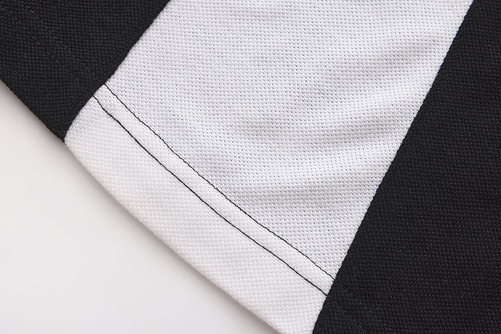 Thumbnail: Black & White Planning Graphic Zip Polo