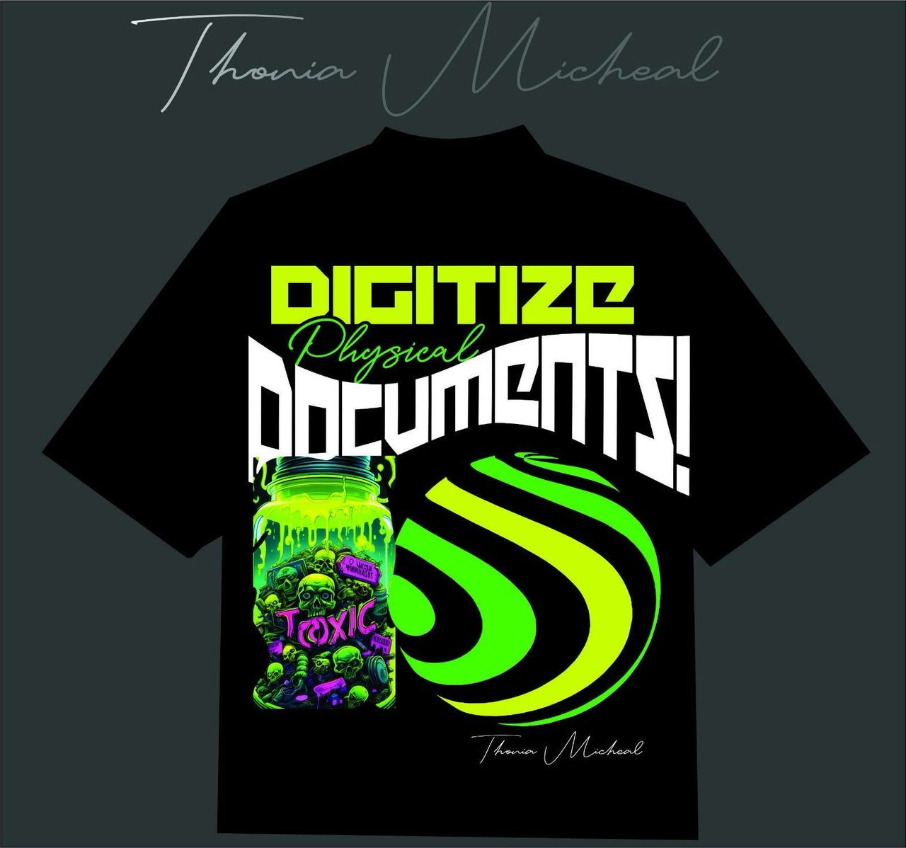 Neon Toxic Upload Tee