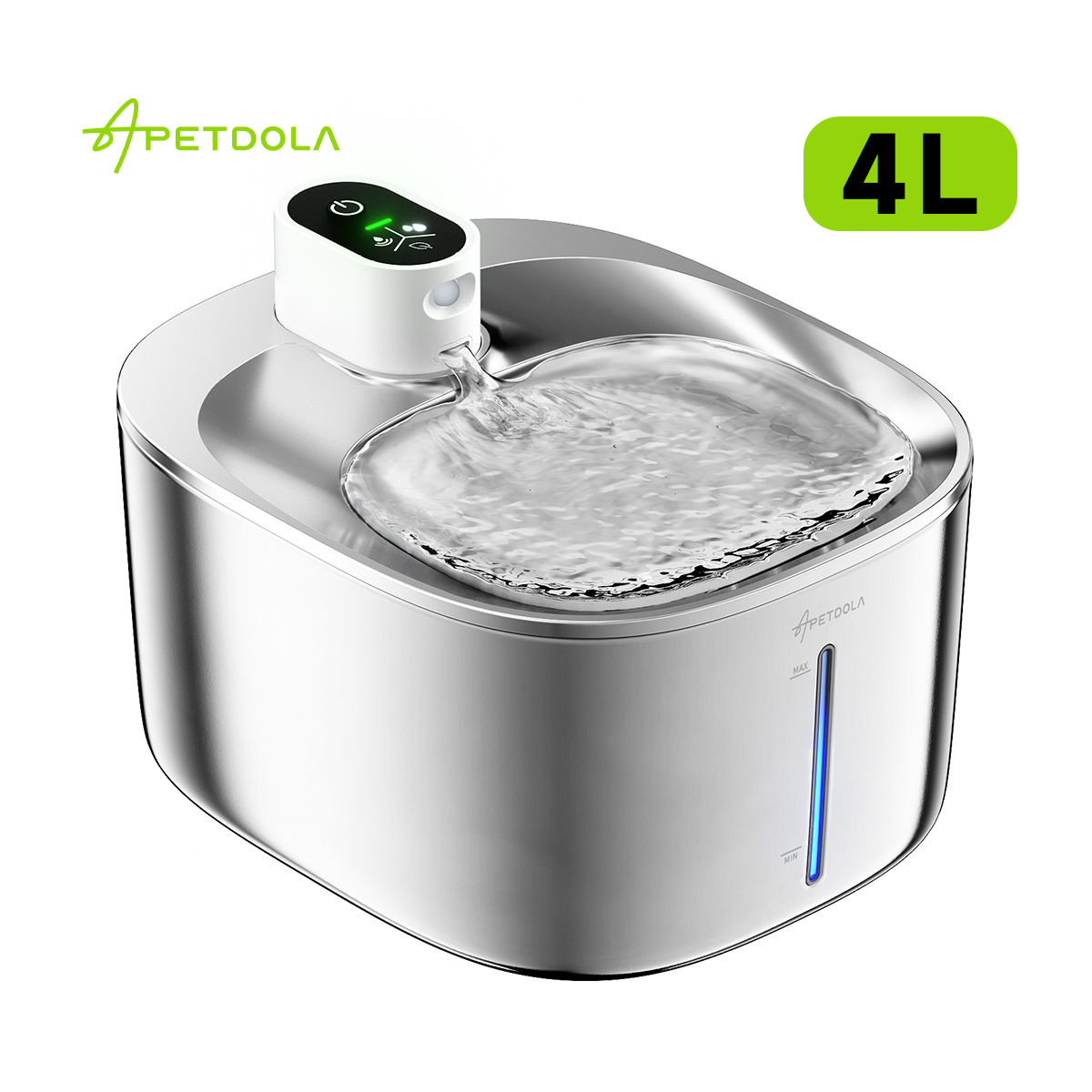 APETDOLA 4L Wireless Cat Water Fountain Auto Sensor Drinking Fountain For Cats D