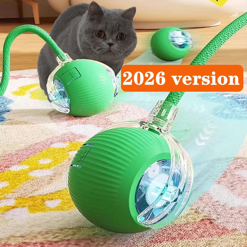 New Cat Interactive Ball Toy,Automatic Rolling Cat Ball Rechargeable,Smart Kitte