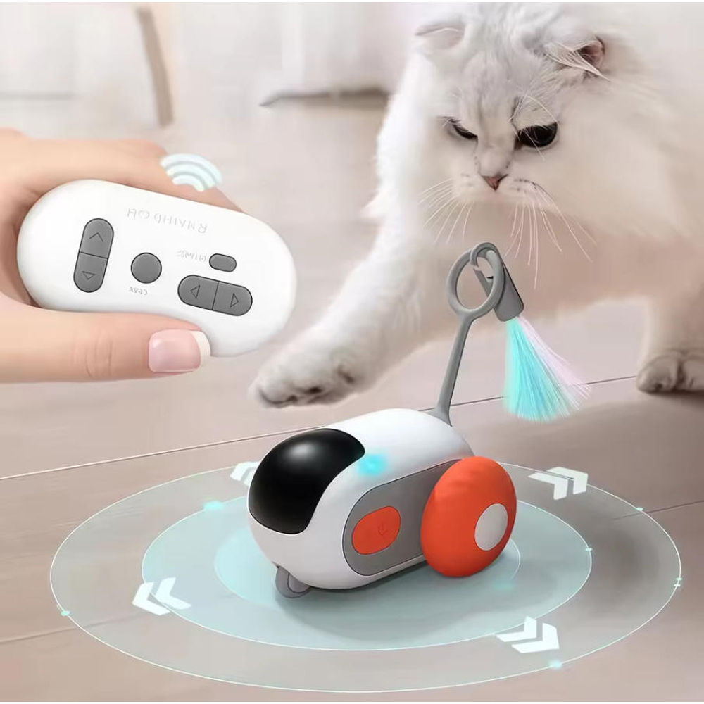 Smart Car Cat Toy Interactive Cat Toy Ball Automatic Rolling Remote Control Toy