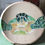 Thumbnail: Green Sea Turtle hand painted wooden bowl by Artist Marianne Ravenna