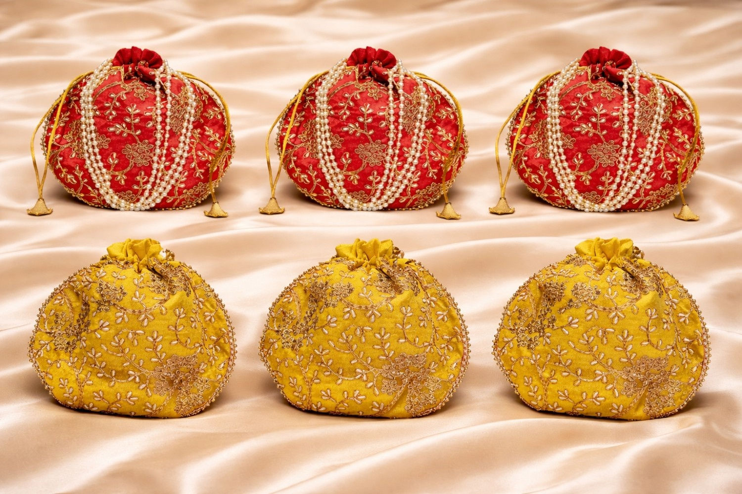 Use these elegant potlis for Shubh Shagun gifting during weddings and auspicious