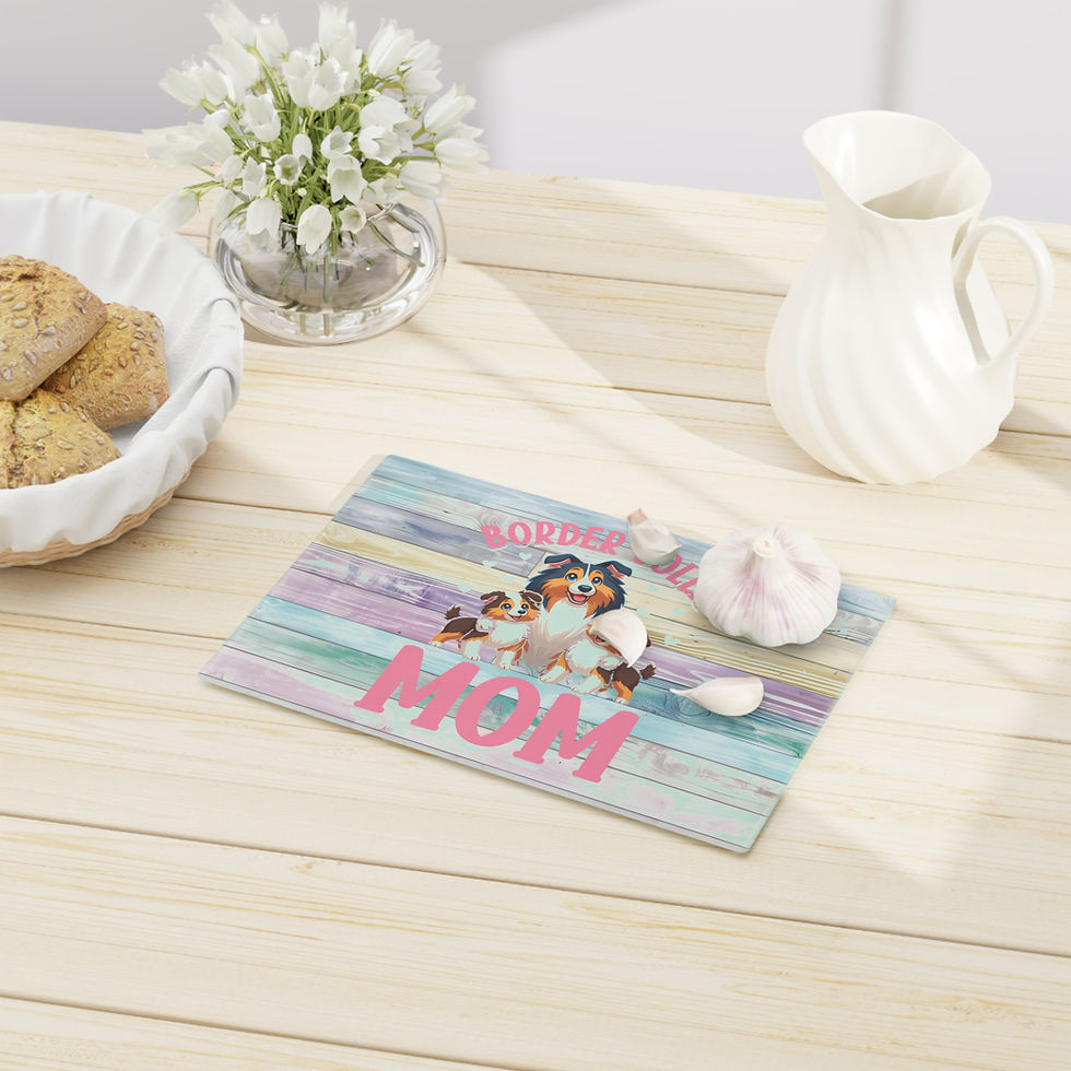 Thumbnail: Border Collie MOM Cutting Board