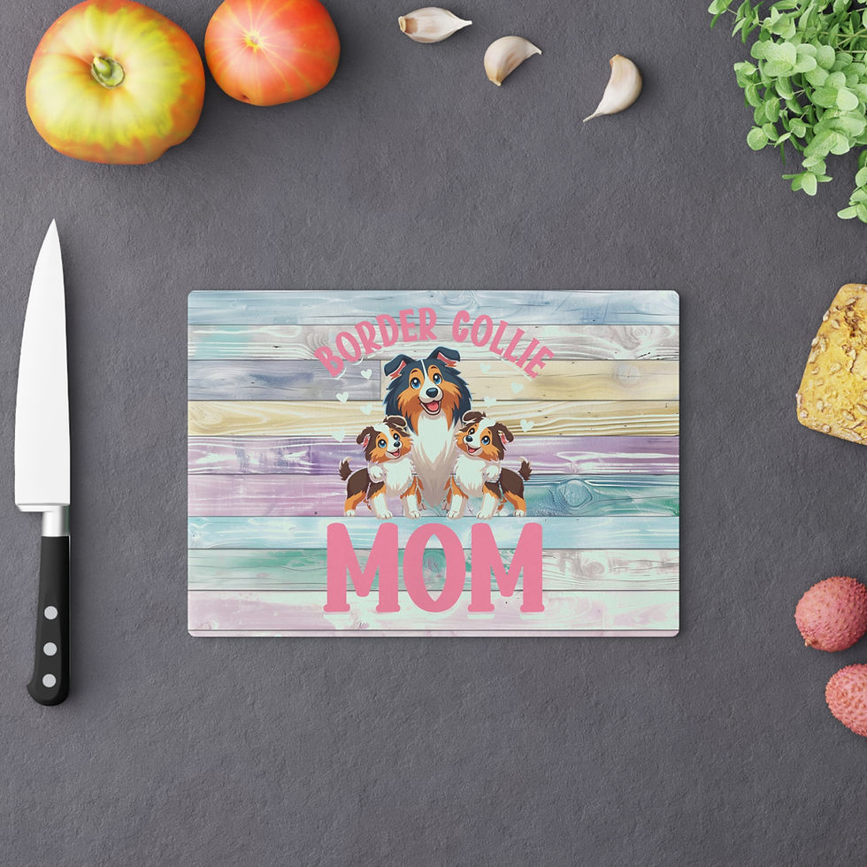 Thumbnail: Border Collie MOM Cutting Board