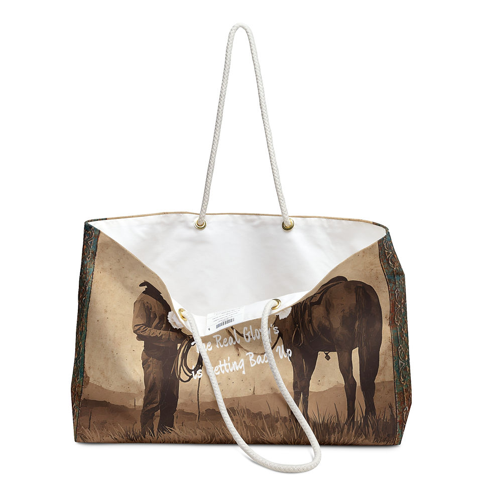 Thumbnail: Cowboy and Horse Weekender | Western Vintage Travel Bag