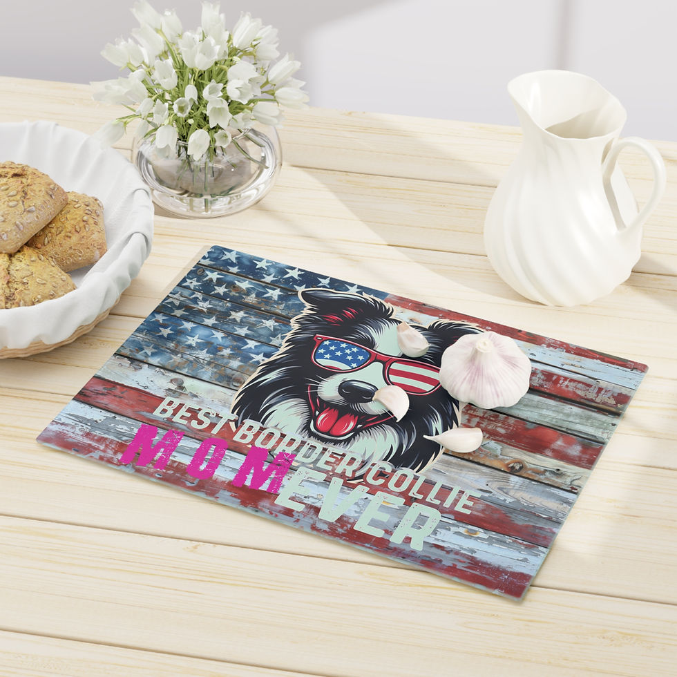 Thumbnail: Best Border Collie Mom Ever Cutting Board - Best Border Collie Mom Ever