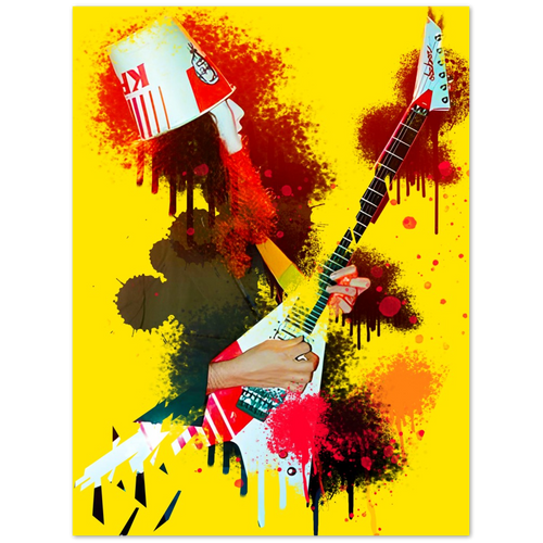 Buckethead Splatters 6 Poster (18 x 24 Inches) by