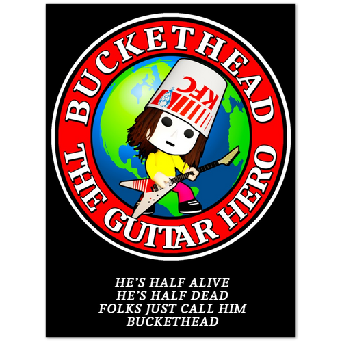 Buckethead 'The Guitar Hero' Poster (18 x 24 Inches) by