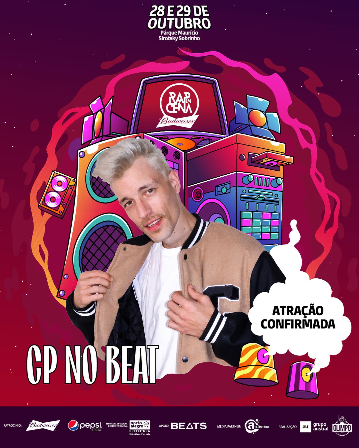 CP no Beat confirmado no Rap In Cena Budweiser 2023