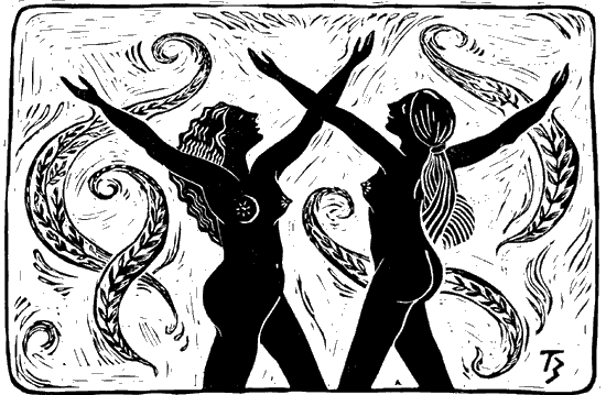 Let's Dance - Linocut