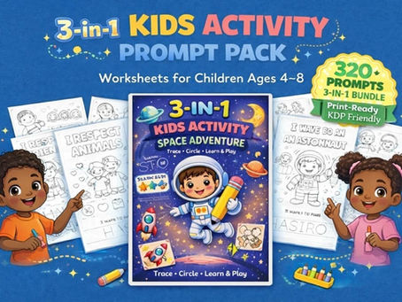 3-in-1 Kids Activity Prompt Pack Review – A Smarter Way to Create Kids Worksheets Without the Headache