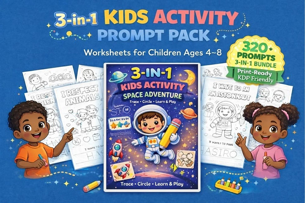 3-in-1 Kids Activity Prompt Pack Review – A Smarter Way to Create Kids Worksheets Without the Headache