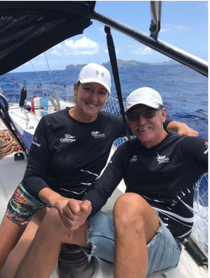 Wladimir Popoff e Rosane, passaram dos 60 anos e moram em veleiro região de Paraty .