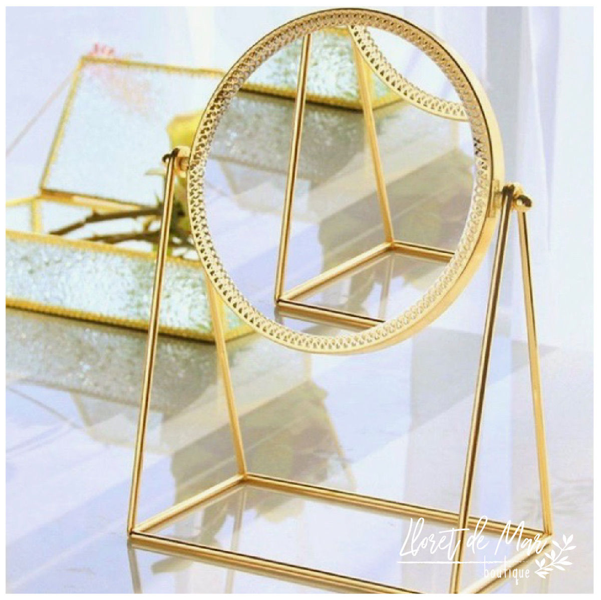 Espejo | Circular Deluxe - Dorado