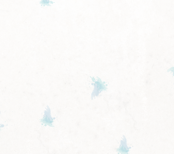 Blue water droplets
