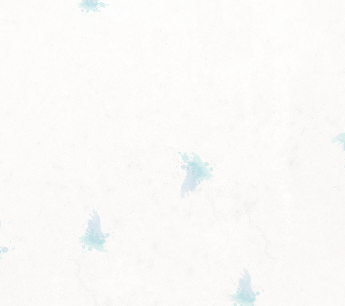 Blue water droplets