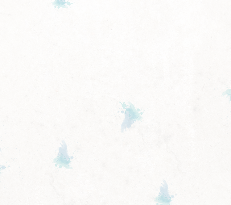 Blue water droplets