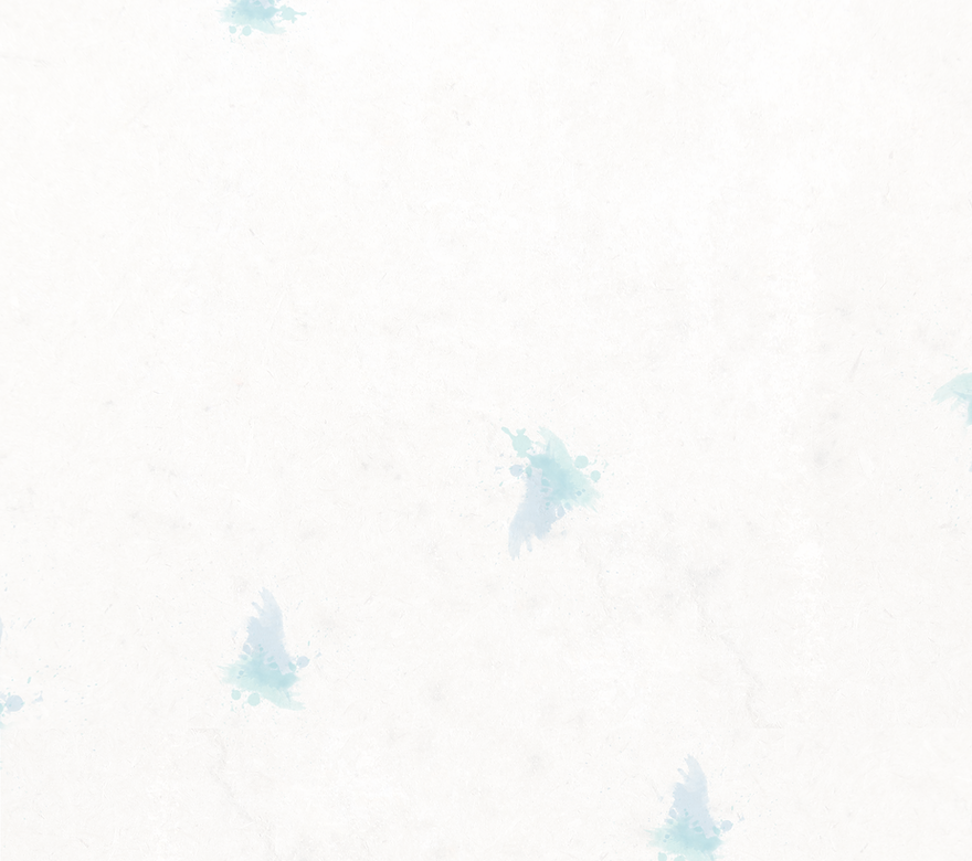 Blue water droplets