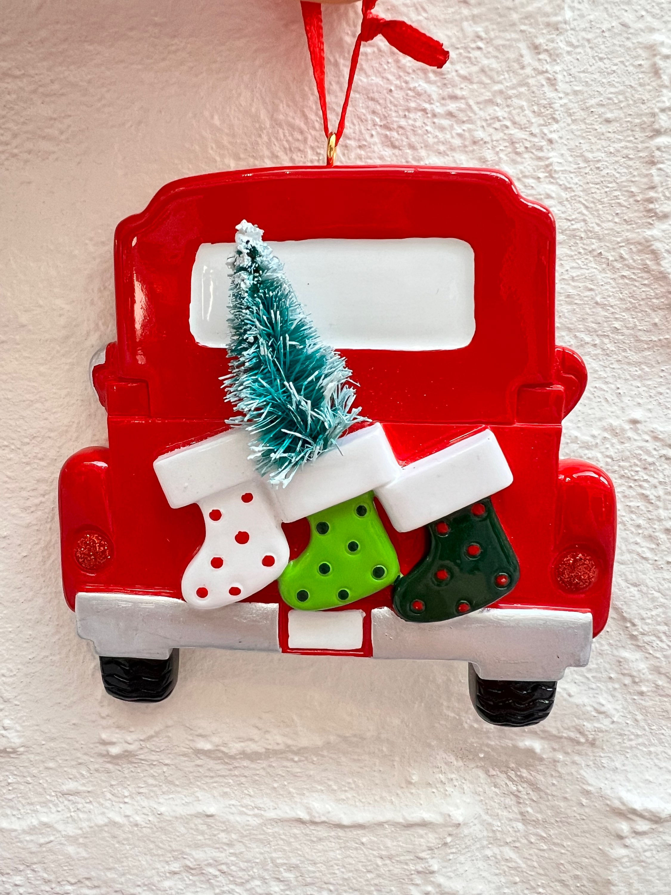 Truck with stockings  Family of 3