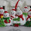 Thumbnail: Snowman family of 6. Christmas Ornament