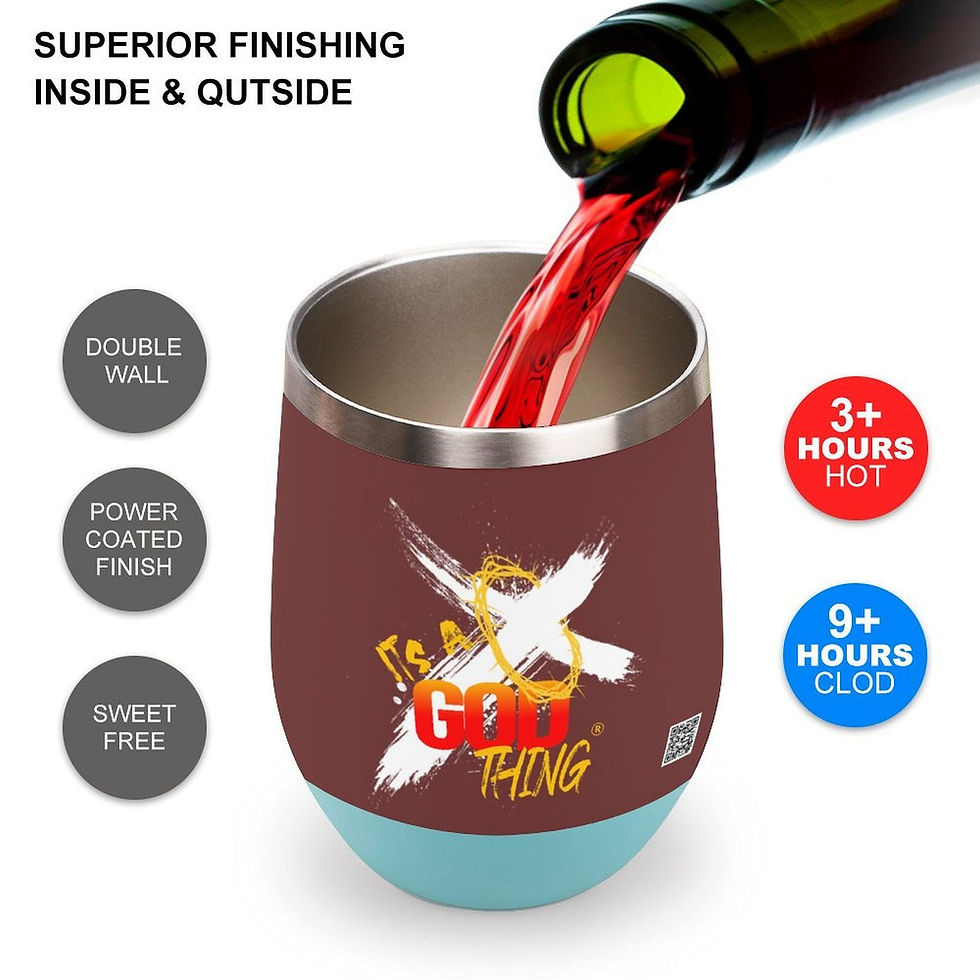 Thumbnail: IAGT Maroon Mini Tumbler White Logo Wine Tumbler (12oz)