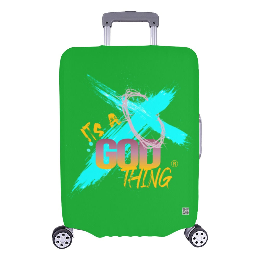IAGT Green Large Luggage Cover Teal Luggage Cover/Large 26"-28"