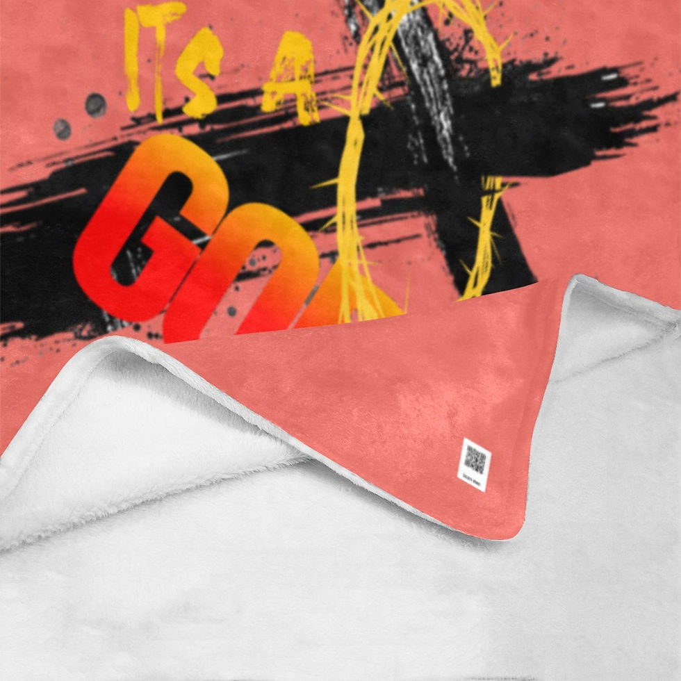 Thumbnail: IAGT Coral Fleece Blanket Black Logo Ultra-Soft Micro Fleece Blanket 40"x50"