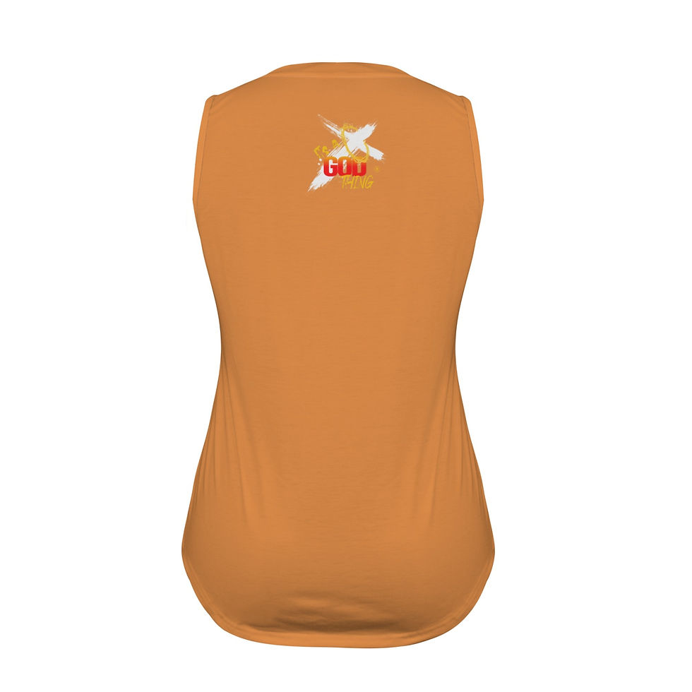 Thumbnail: Ladies Citrus IAGT V Tank White Logo Women's V-Neck Sleeveless Tank Top