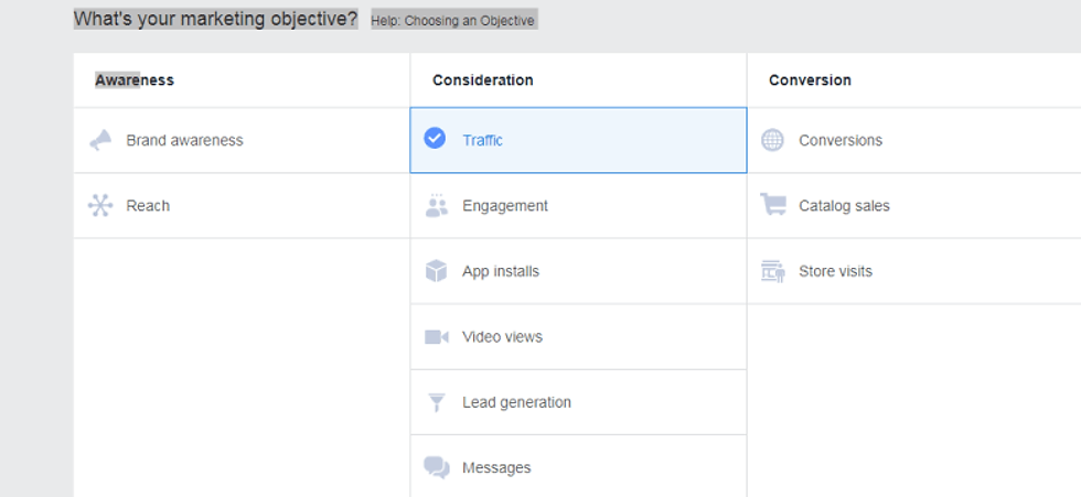 fb campaign objective