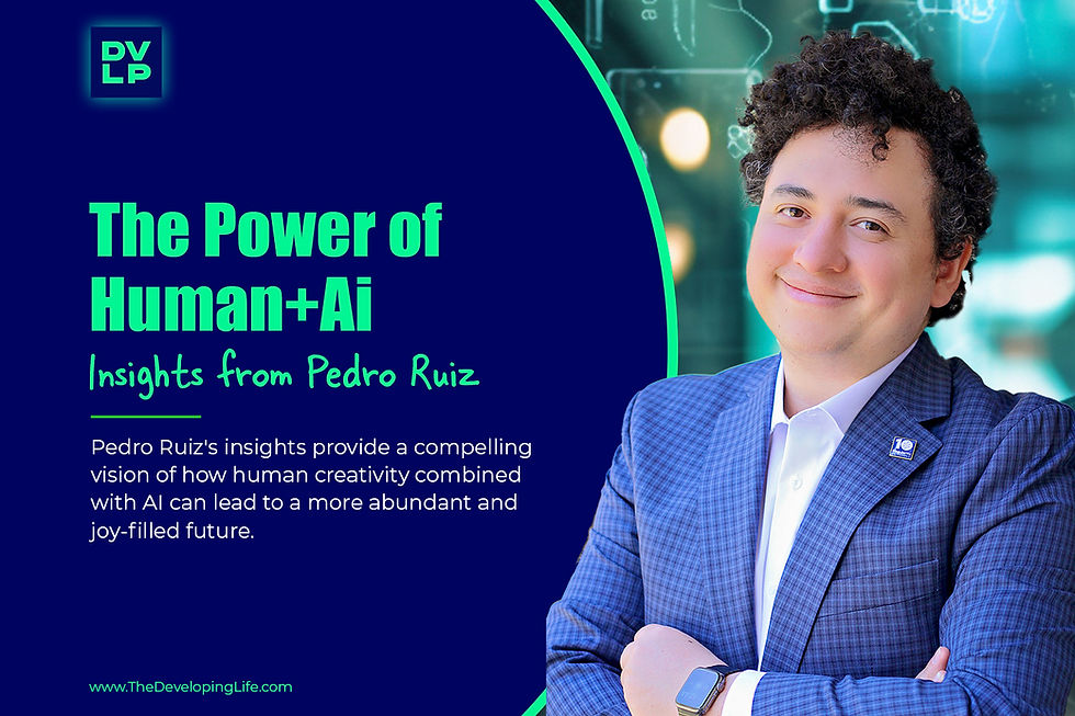 The Power of Human+Ai Article Cover featuring TedX Speaker and Iterate Labs Leader Pedro Ruiz