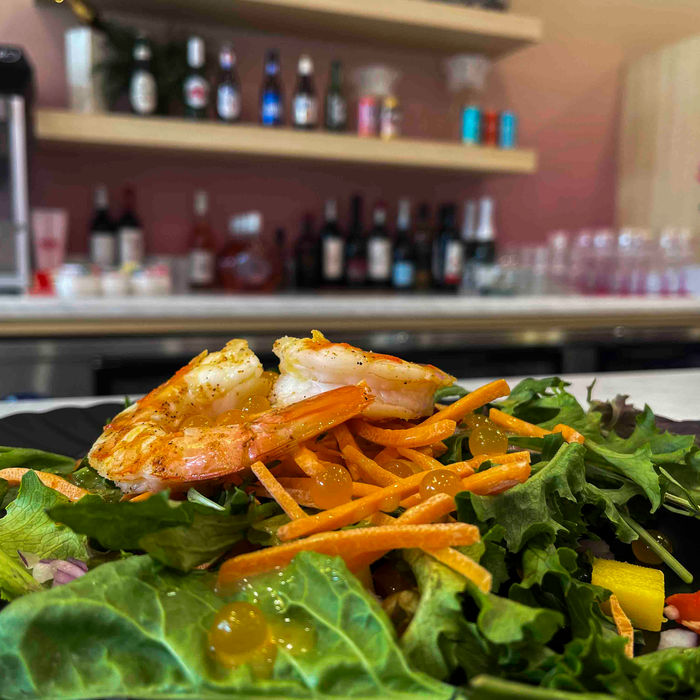 Healthy Shrimp Salad from Blondie's and Jim's Bistro located in the Norton Commons Community, Louisville Ky