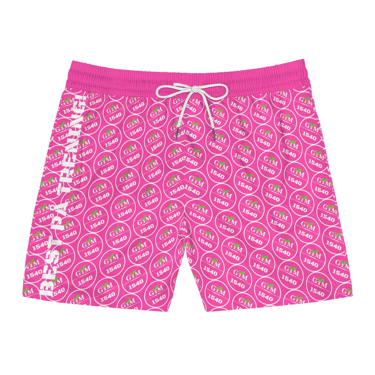 GYM1540 Badebukse (tett mønster, rosa)