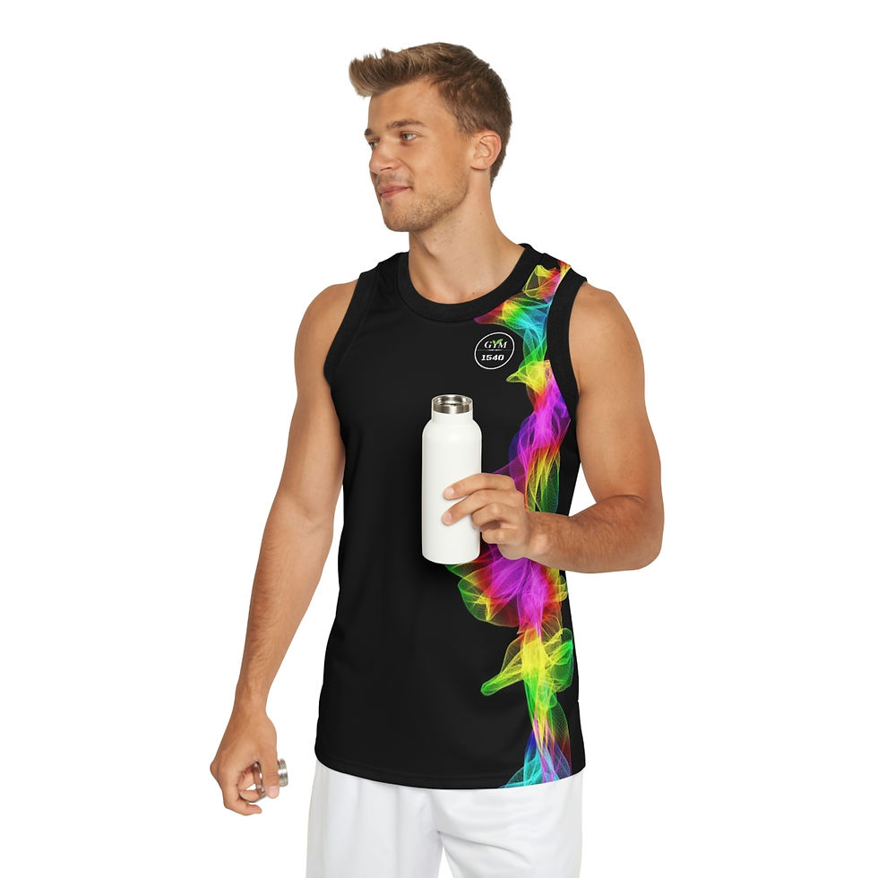 Thumbnail: GYM1540 Unisex Basketball Jersey (Farget mønster)