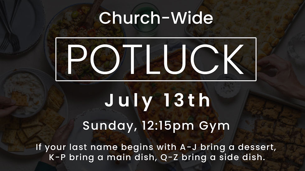 All Church Potluck