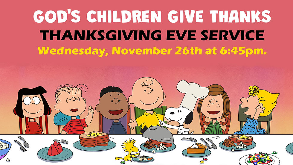 God's Children Give Thanks