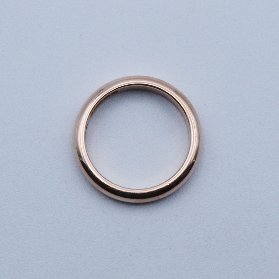Thumbnail: Rose Gold Vintage Wedding Ring in 9ct gold. Size M 1/2