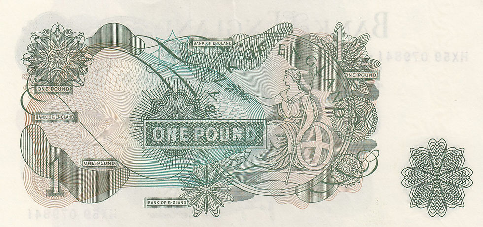 Thumbnail: J B Page £1 Pair 1970