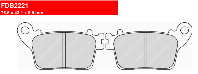 FERODO BRAKES FDB2221P