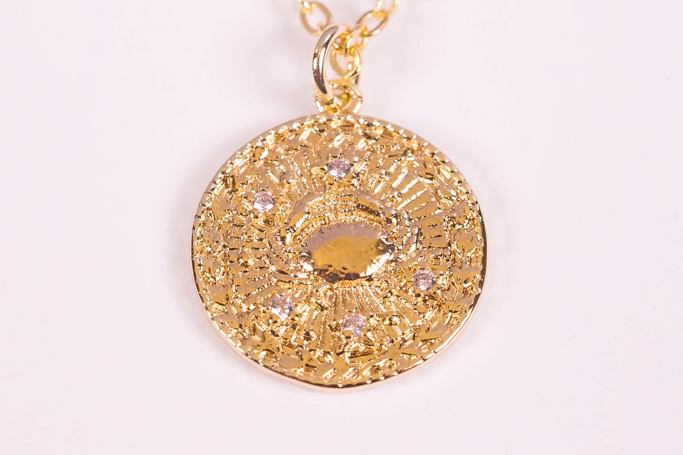 Thumbnail: Dainty Zodiac Pendant Necklace