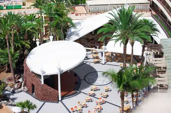 Utsikt fra hotellet mot kysten – Gloria Palace San Agustín, Gran Canaria.