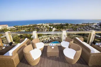 Solrik terrasse for bryllup – Gloria Palace San Agustín, Gran Canaria.