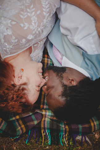 scotland wedding photographer, edinburgh wedding photographer, elopement in scotland, the hermitage of dunkeld, iterracial couple, boho wedding ideas, elopement inspiration, summer forest scotrland, elopement photography scotland
