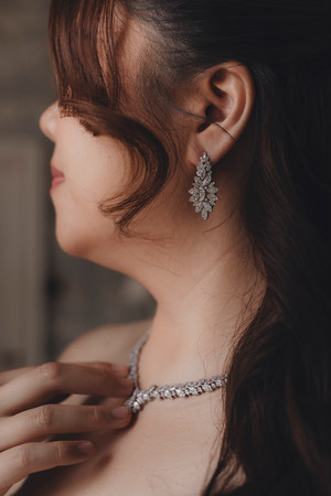 Emotional bride preparation moments at Balbirnie House Hotel wedding morning