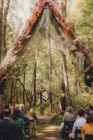 Outdoor humanist wedding ceremony in Scotland photographed by a Scotland wedding photographer.
