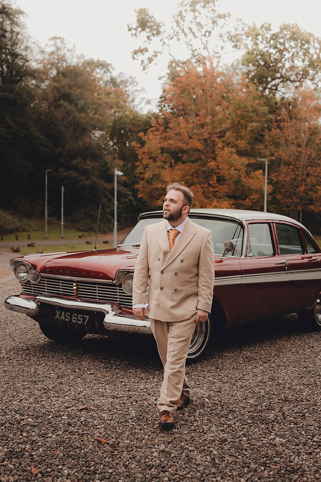 Balbirnie House Hotel wedding venue in the Scottish countryside, elegant autumn setting captured by a Scotland wedding photographer