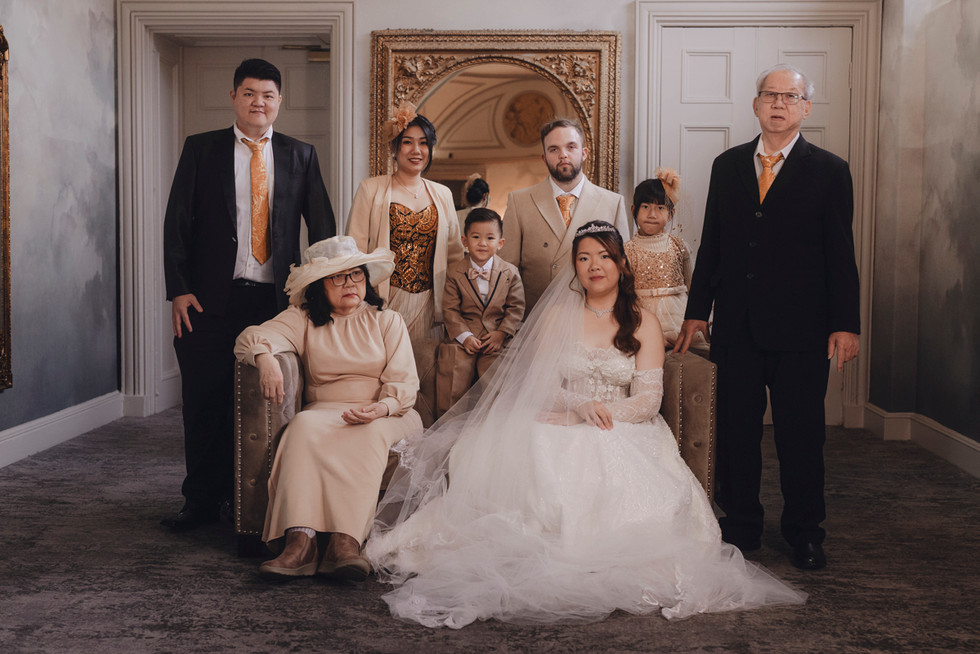 Documentary wedding portraits inside Balbirnie House Hotel Scotland