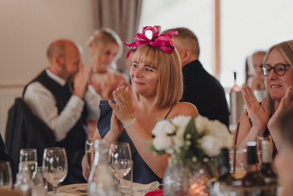 Joyful reception atmosphere captured in Scotland wedding photography