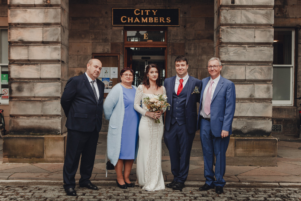 city chambers edinburgh wedding photographer