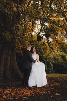 Intimate autumn couple session at Lauriston Castle, Edinburgh captured by a Scotland wedding photographer.